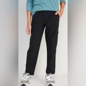 OLD NAVY cargo active stretchtech water resistant snap zipper black size 8